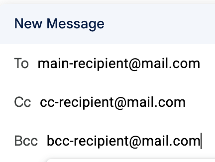 email cc and bcc examples