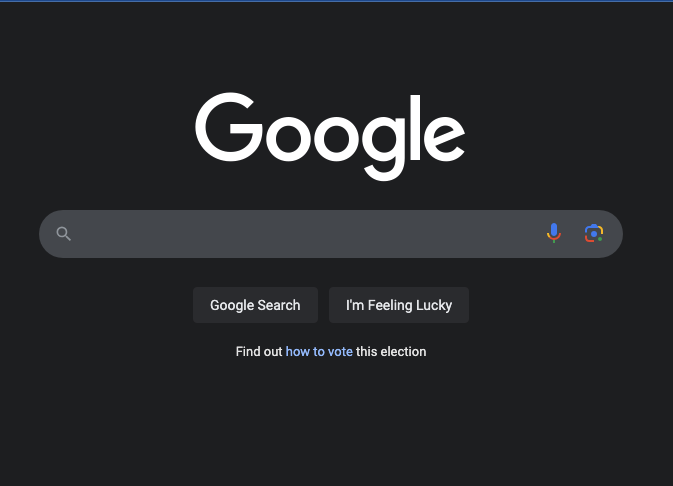 screenshot of google search